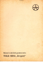 Tesla 1001a - Navod k udrzbe 